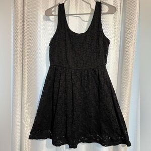 Ambiance Apparel Womens Dress Size L Black Mini Sleeveless